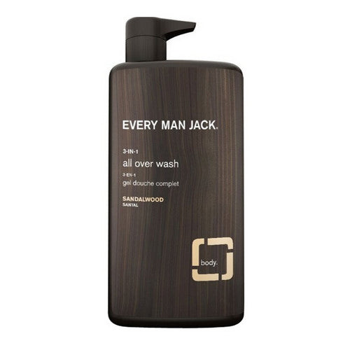 3-in-1 All Over Wash Sandalwood 945 Ml by Every Man Jack