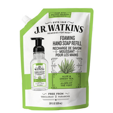 Aloe & Green Tea Foam Soap Refill 828 Ml by J.R. Watkins