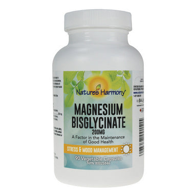Natures Harmony, Magnesium Bisglycinate, 200 Mg, 90 Caps