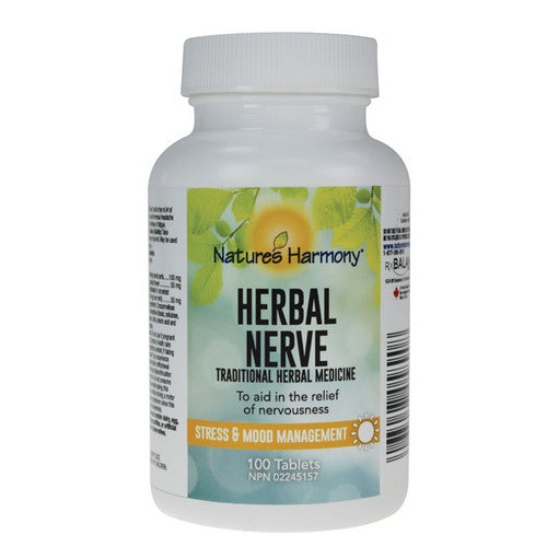 Herbal Nerve 100 Tabs by Natures Harmony