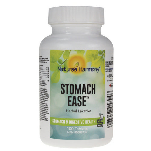 Stomach Ease Herbal Laxative 100 Tabs by Natures Harmony