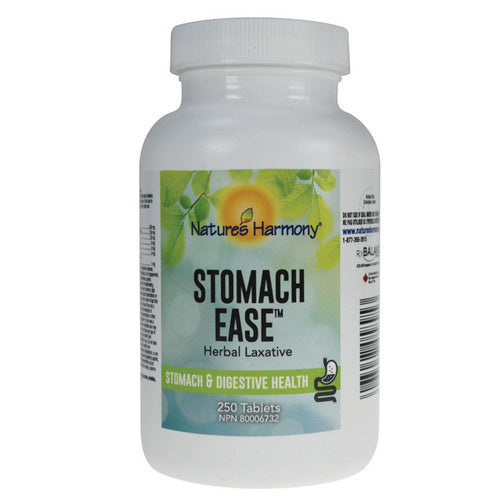 Stomach Ease Herbal Laxative 250 Tabs by Natures Harmony