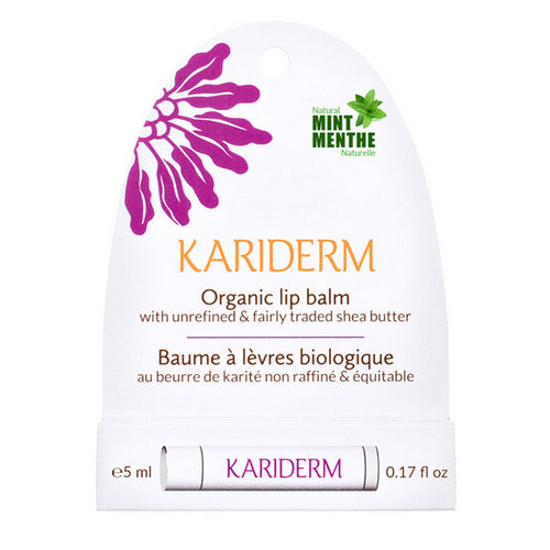 Organic Lip Balm Mint 5 Ml by Kariderm