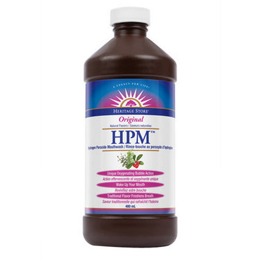 HPM  Hydrogen Peroxide Mouthwash 480 Ml by Heritage Store