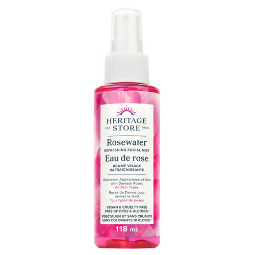 Rosewater Mist 118 Ml by Heritage Store