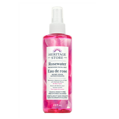 Rosewater Facial Mist 237 Ml by Heritage Store