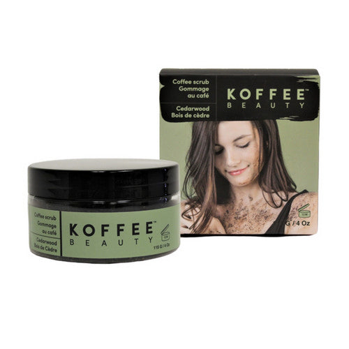 Cedarwood Coffee Scrub 115 Grams by Koffee Beauty
