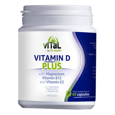 vITaL Vitamin D Plus 60 Caps by ITL Health