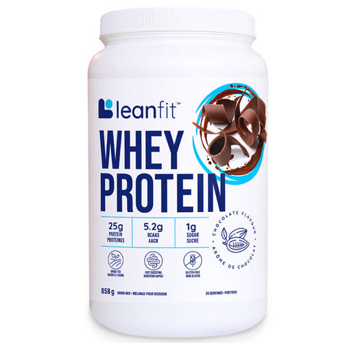 Whey Protein Chocolate 858 Grams by LeanFit