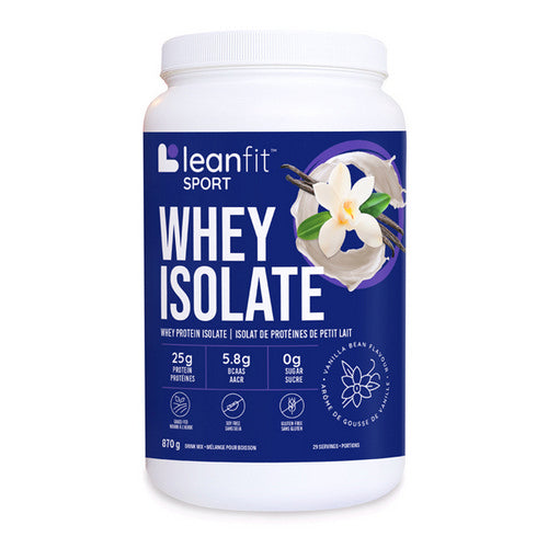 Whey Isolate Vanilla 870 Grams by LeanFit