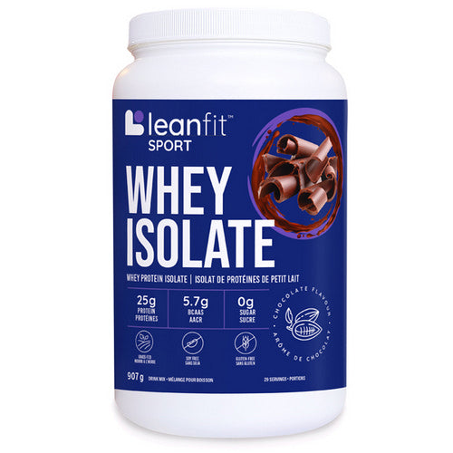 Whey Isolate Chocolate 916 Grams by LeanFit