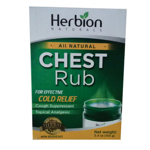 Herbion All Natural Chest Rub 100 Grams by Herbion