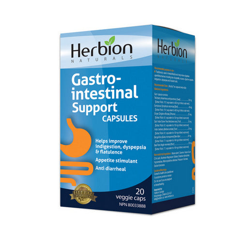 Gastro-Intestinal Support 20 VegCaps by Herbion