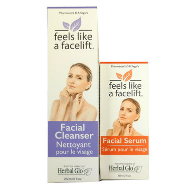 Facial Serum W/FREE Cleanser 2 Count by Herbal Glo