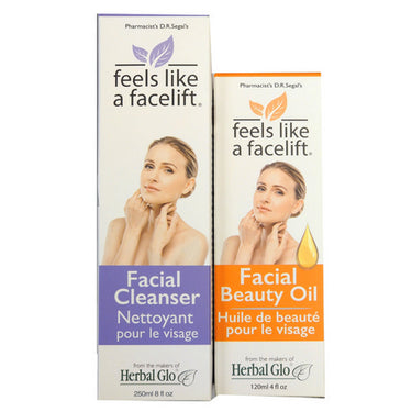 Facial Beauty Oil W/FREE Cleanser 2 Count by Herbal Glo