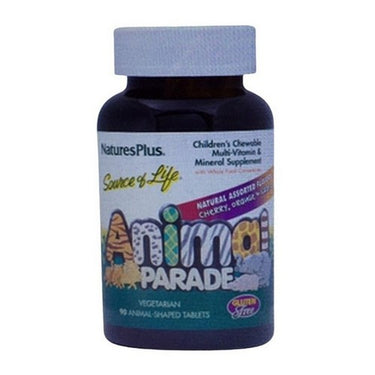 Natures Plus, Animal Parade Child Multivitamin Asst, 90 Count