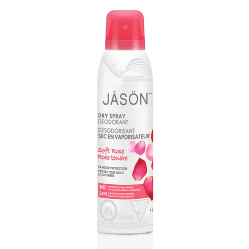 Dry Spray Deod Soft Rose 113 Ml by Jason Natural Products