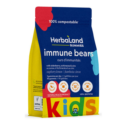 Kid's Immune Bears 90 Gummies by Herbaland