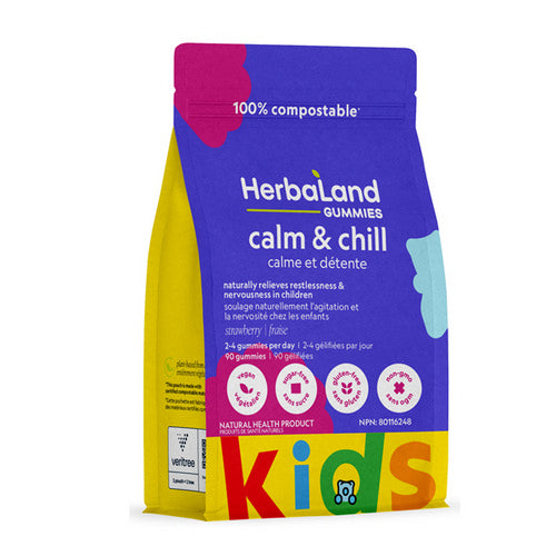 Kid's Calm & Chill 90 Gummies by Herbaland