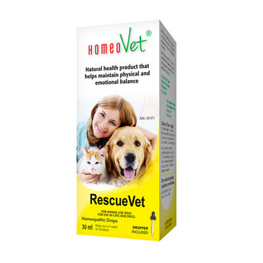 HomeoVet Homeopathic Drops, RescueVet, 30 Ml