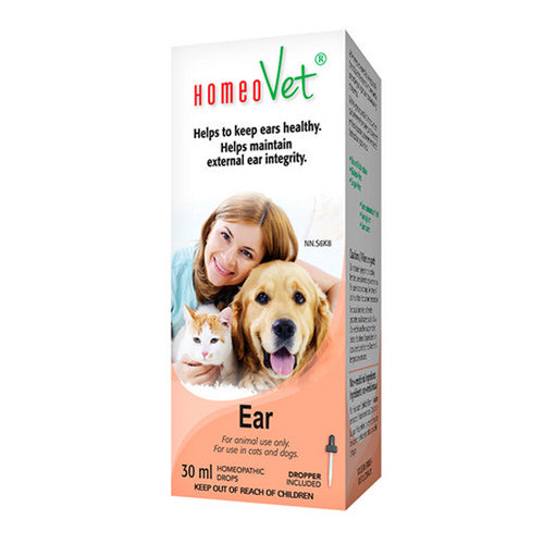 Ear Drops 30 Ml by HomeoVet Homeopathic Drops
