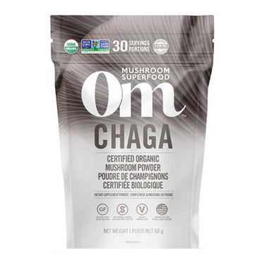 Chaga Mushroom Superfood Powder 60 Grams by Om Mushrooms