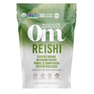 Reishi Mushroom Superfood Powder 60 Grams by Om Mushrooms