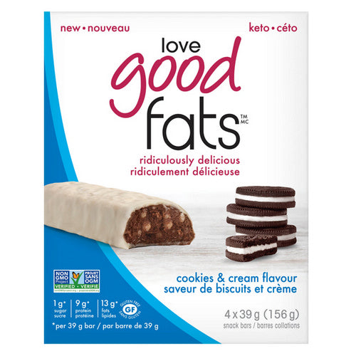 Cookies & Cream 4 Count by Love Good Fats