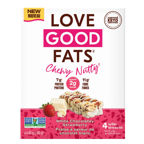White Chocolately Strawberry 4 Count by Love Good Fats
