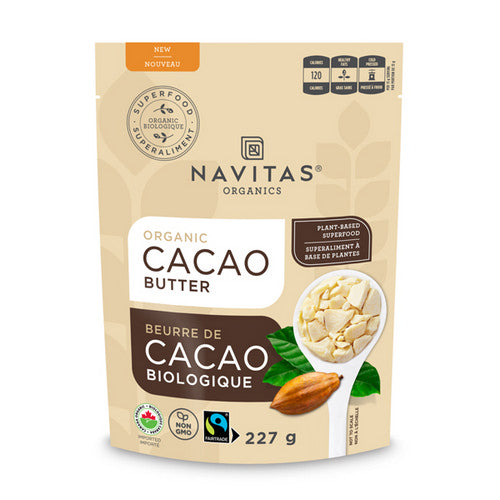 Organic Cacao Butter 227 Grams by Navitas Organics