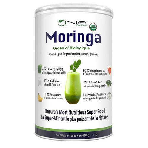 Organic Moringa Powder 454 Grams by Nia Pure Nature