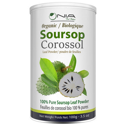 Organic Soursop Leaf Powder 100 Grams by Nia Pure Nature