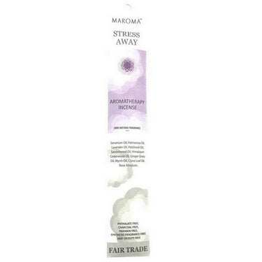 Maroma, Aromatherapy Incense Stress Away, 10 Count