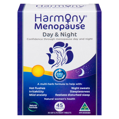 Harmony Menopause Day & Night 45 Tabs by Martin & Pleasance North America