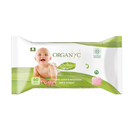 Beauty Baby Wipes 60 Count by Organyc