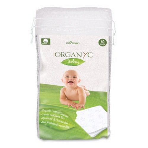 Baby Cotton Squares 60 Count by Organyc
