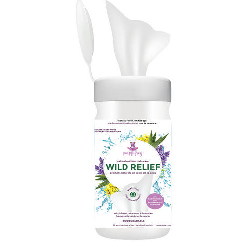 Wild Relief After Bite Wipes 30 Count by Purple Frog Products
