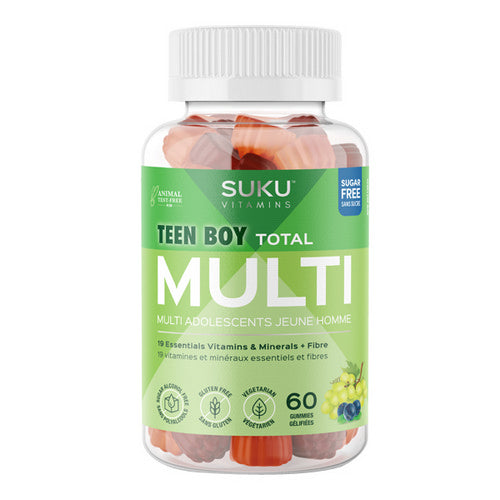 Teen Boy Total Multi 60 Gummies by SUKU Vitamins