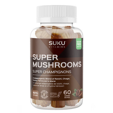 Super Mushrooms 60 Gummies by SUKU Vitamins