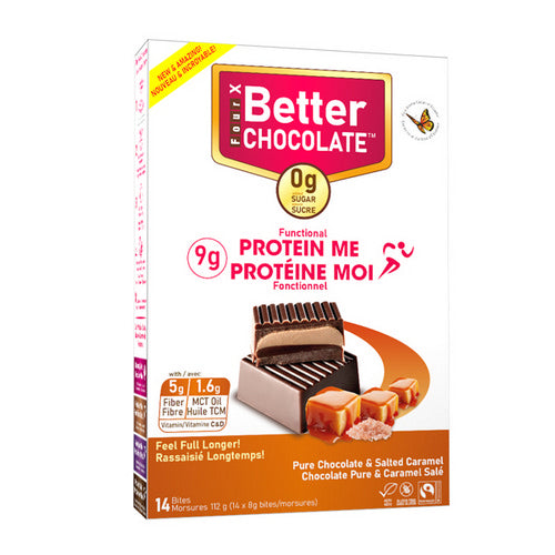 Protein Me Salted Caramel 112 Grams by FourX Better Chocolate