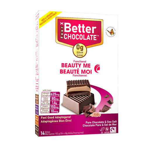Beauty Me Sea Salt 112 Grams by FourX Better Chocolate
