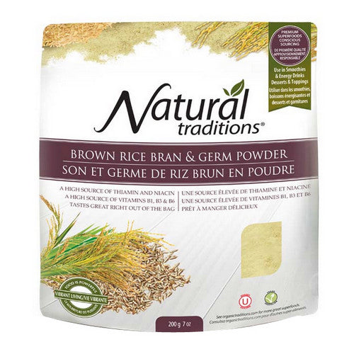 Rice Bran & Germ Solubles 200 Grams by Organic Traditions