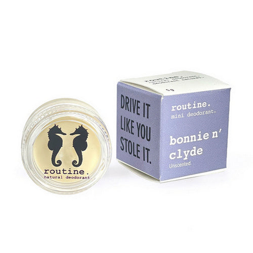 Bonnie N Clyde Unscented Deodorant Mini 5 Grams by Routine