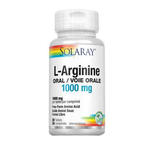 L-Arginine 30 Tabs by Solaray