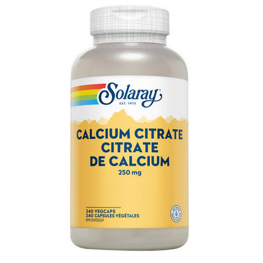 Solaray, Calcium Citrate, 250 Mg, 240 VegCaps