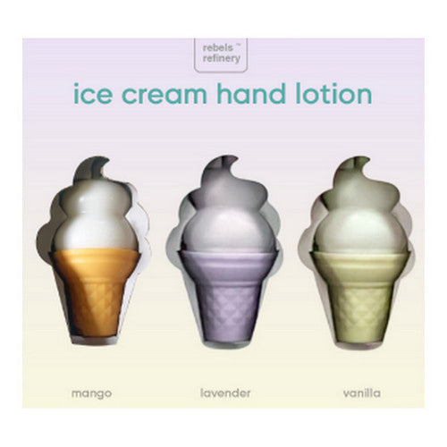 Ice Cream Hand Lotion Gift Set 3 Count by Rebels Refinery