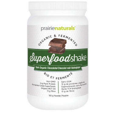 Super Food Shake Dark Chocolate 512 Grams by Prairie Naturals Health Products Inc.