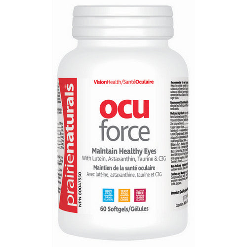 Ocu Force Healthy Eyes 60 Softgels by Prairie Naturals Health Products Inc.