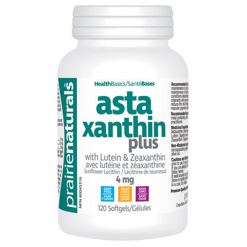 Astaxanthin Plus 120 Softgels by Prairie Naturals Health Products Inc.