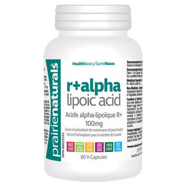 Prairie Naturals Health Products Inc., R+ Alpha Lipoic Acid, 100 mg, 60 VegCaps